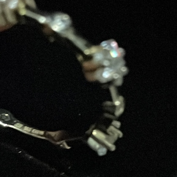 Isabella M 14KGP over 925 Sterling Silver CZ Stars Ring - Picture 4 of 5